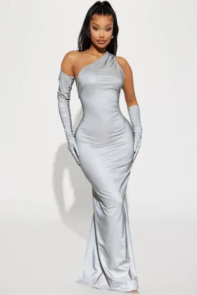 Body Glove Reflective Maxi Dress - Silver