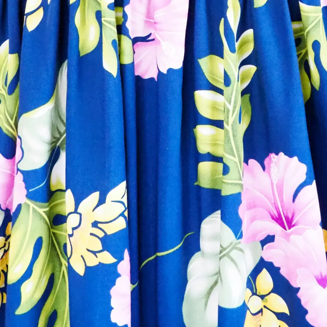 Honeymoon Royal Blue Maxi Hawaiian Dress