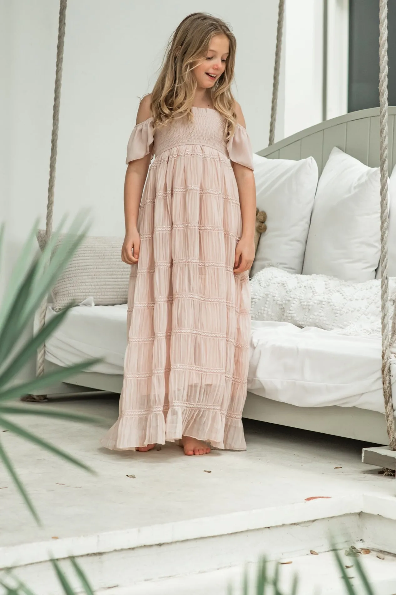 Marabella Dress (soft pink chiffon)