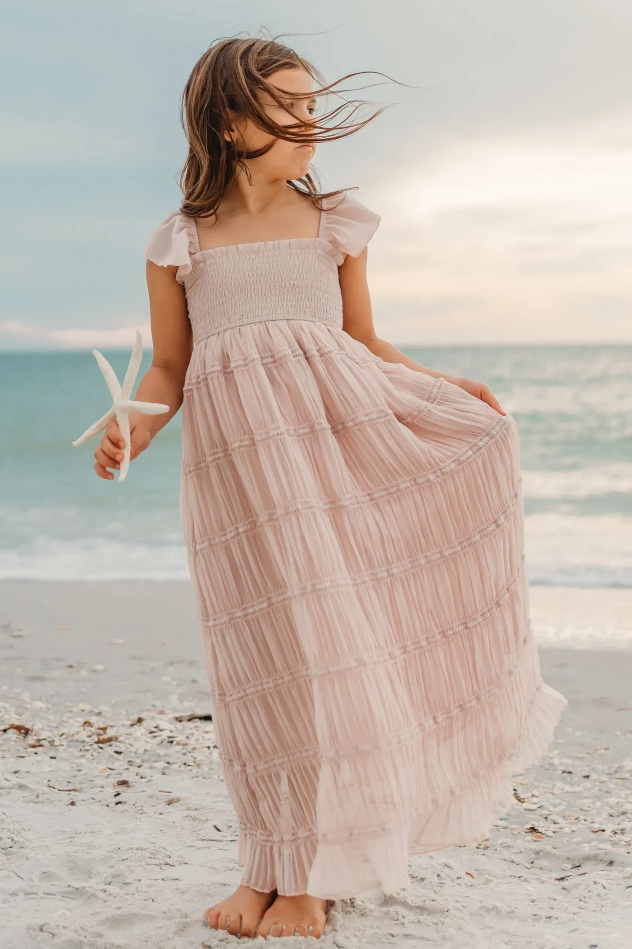 Marabella Dress (soft pink chiffon)