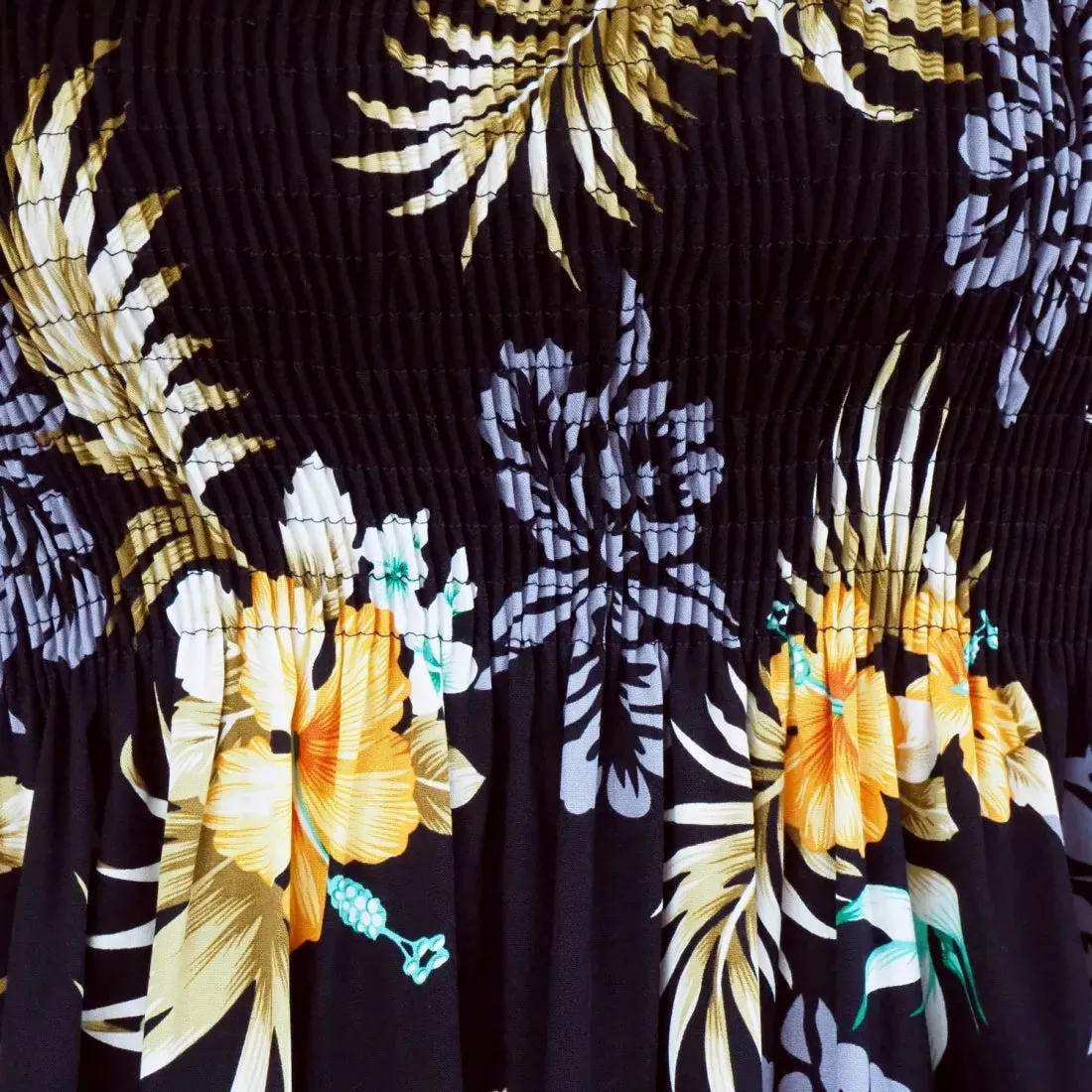 Passion Black Maxi Hawaiian Dress