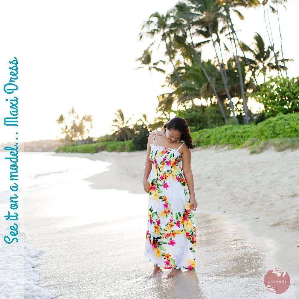 Passion Black Maxi Hawaiian Dress