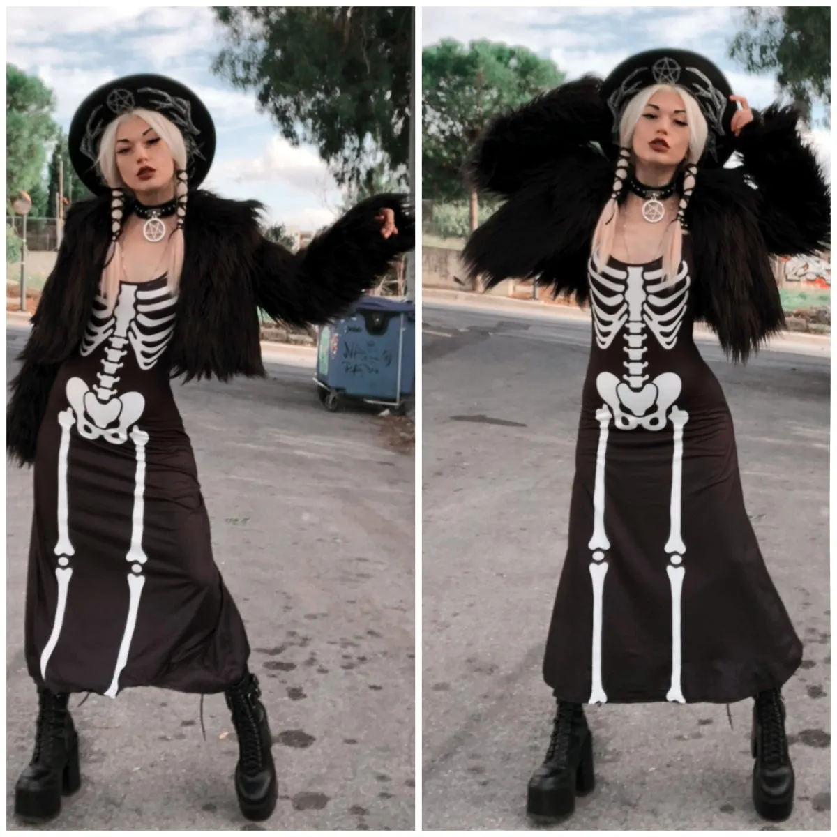 Skeleton Magick Maxi Dress