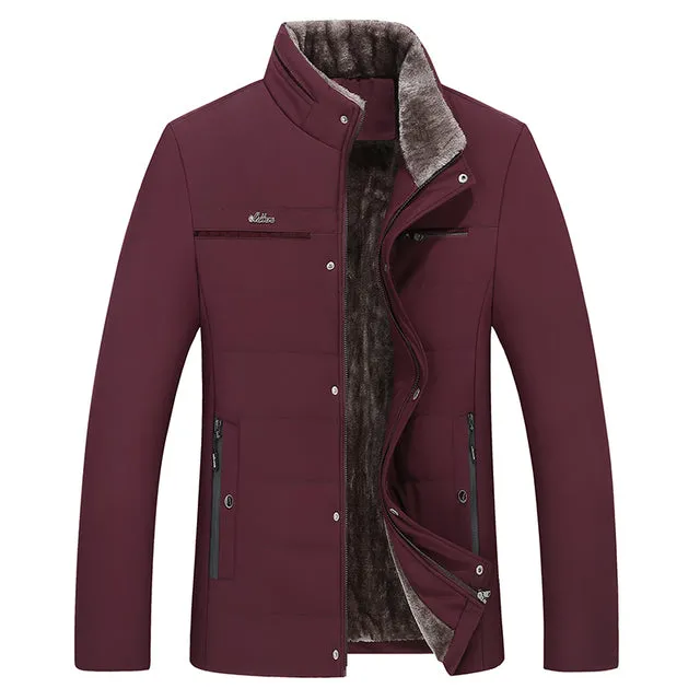 Winter Men Cotton Padded Warm Loose Jacket